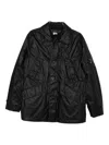 C.p. Company Lens-detail Button-fastening Jacket In Black