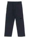 C.p. Company Lens-detail Cargo Pants In 蓝色