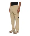 C.p. Company Lens-detail Cargo Pants In Neutral