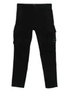 C.p. Company Cp Company Cargo Pant In Stretch Satin In Black