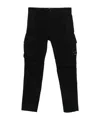 C.p. Company Cp Company Cargo Pant In Stretch Satin In Black