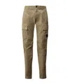 C.p. Company Sateen Stretch Cargo Lens Pants In Green