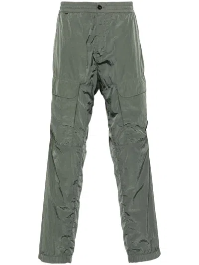 C.p. Company Lens-detail Cargo Trousers In Green