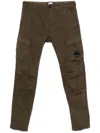 C.p. Company Mens Stretch Satin Cargo Pants In Green