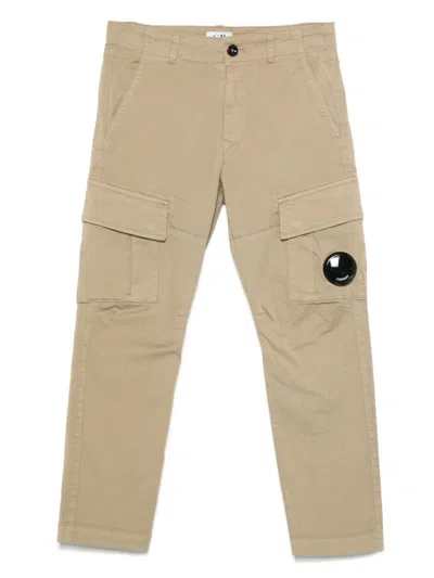 C.p. Company Kids' Lens-detail Cargo Pants In Neutrals