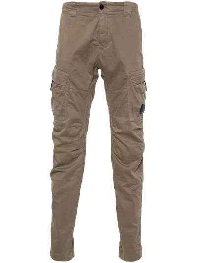 C.p. Company Lens-detail Cargo Pants In Neutrals