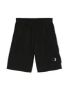 C.p. Company Lens-detail Shorts In Black