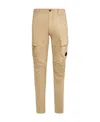 C.p. Company Lens-detail Cargo Tapered Trousers In Nude