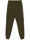 C.p. Company Lens-detail Cargo Track Pants In Green