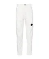 C.p. Company Cp Company Diagonal Raised Fleece Sweatpants In White