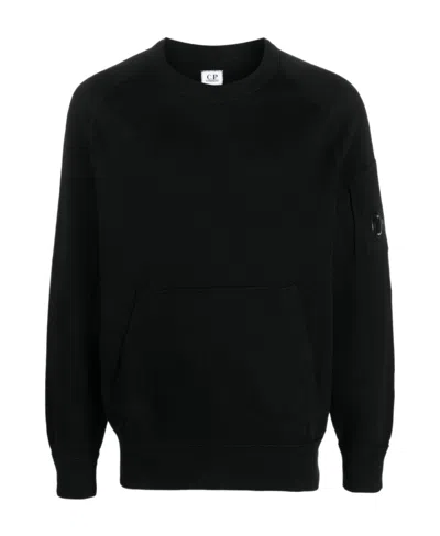 C.P. COMPANY C.P. COMPANY LENS-DETAILED CREWNECK SWEATSHIRT
