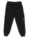 C.p. Company Lens-detail Cotton Track Pants In Black