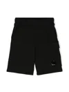 C.p. Company Boys Cargo Shorts In Black