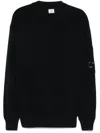 C.P. COMPANY LENS-DETAIL CREW-NECK SWEATER