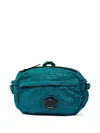 C.p. Company Boys Lens Belt Bag In Green