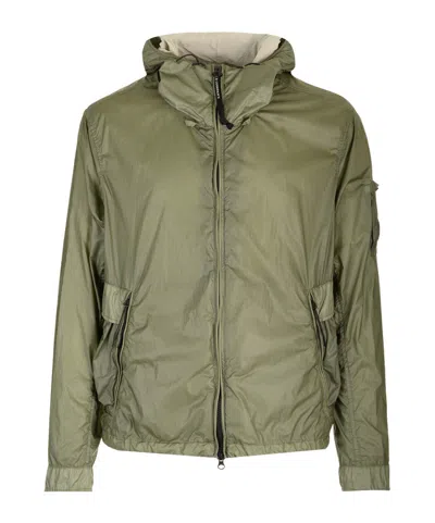 C.p. Company Lens-detail Cs Ii Hooded Jacket In Green