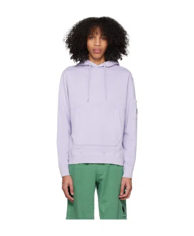 C.p. Company Purple Lens Hoodie In 750 Cosmic Sky
