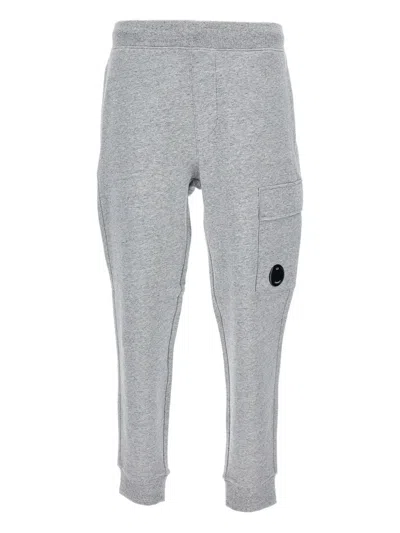 C.p. Company Lens-detail Drawstring Track Pants In Gray
