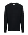 C.p. Company Cotton Crewneck Sweatshirt In Black