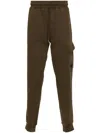 C.p. Company Lens Tapered-leg Track Pants In Green