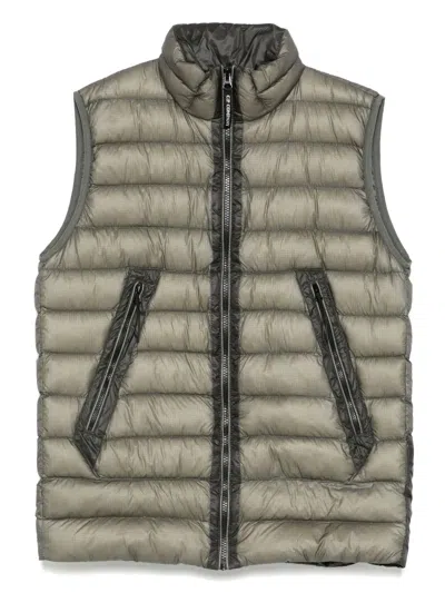 C.p. Company Kids' Lens-detail Gilet In Grey