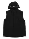 C.p. Company Lens-detail Hooded Gilet In Black