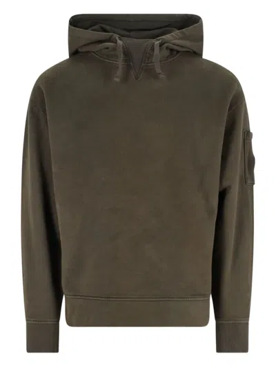 C.P. COMPANY LENS-DETAIL HOODED HOODIE