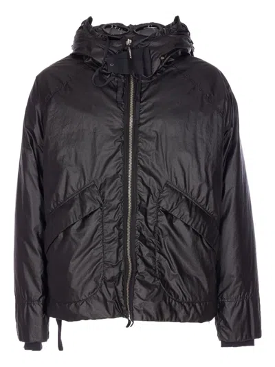 C.P. COMPANY LENS-DETAIL HOODED JACKET