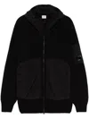 C.p. Company Lens-detail Hooded Jacket In Black