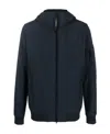 C.p. Company Lens Detail Hooded Jacket In Black