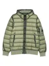 C.p. Company Lens-detail Hooded Jacket In Green