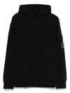 C.p. Company Lens-detail Hoodie In Black