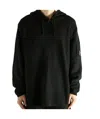C.p. Company Lens-detail Hoodie In Black