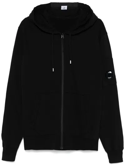 C.p. Company Cotton Sweatshirt Light Fleece In Black