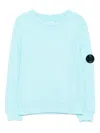 C.p. Company Lens-detail Hoodie In Blue