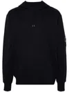 C.p. Company Hooded Sweatshirt With Pouch Pocket In Blue