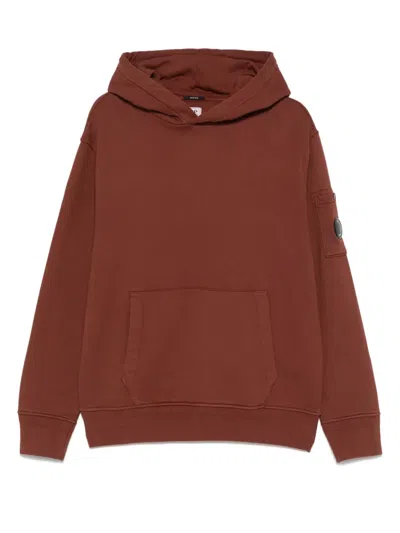 C.p. Company Hoodie Mit Linsen-detail In Braun