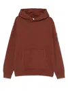 C.p. Company Hoodie Mit Linsen-detail In Brown