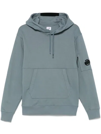 C.p. Company Lens-detail Hoodie In Grey
