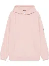 C.p. Company C.p.company Lens Detail Hoodie In Pink