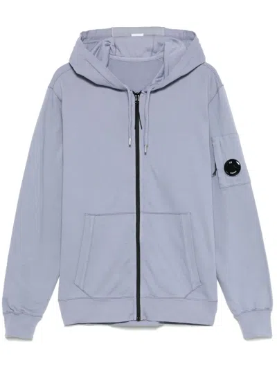 C.p. Company Lens-detail Hoodie In Purple