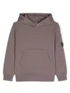 C.p. Company Lens-detail Hoodie In Purple