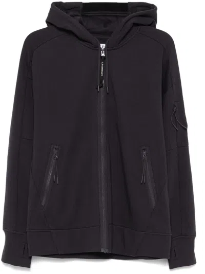 C.p. Company Hoodie Mit Linsen-detail In Blue