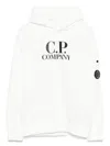 C.p. Company Lens-detail Hoodie In White