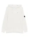 C.p. Company Hoodie Mit Linsen-detail In White