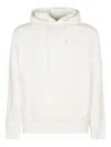 C.p. Company Lens-detail Hoodie In White