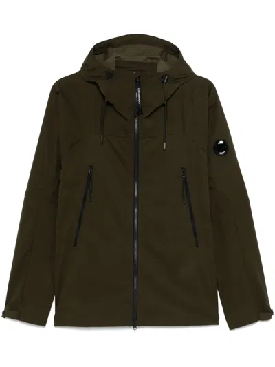 C.p. Company Lens-detail Jacket In Green