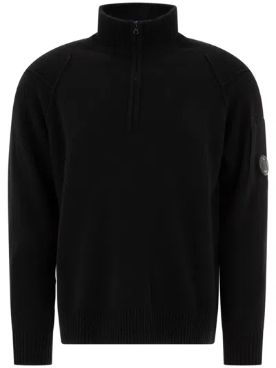 C.P. COMPANY HALF-ZIP WOOL SWEATER