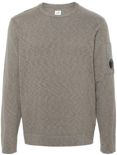 C.p. Company Lens-detail Jumper In Green
