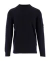 C.p. Company C. P. Company Man Sweater Midnight Blue Size 42 Cotton In Black